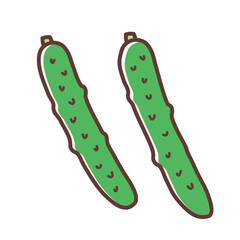 シンプルタッチのきゅうり