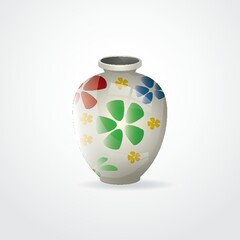 ceramic flower vase