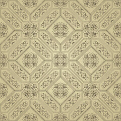 Seamless damask pattern. Vintage decorative elements. Hand drawn background. Islam, Arabic, Indian, ottoman motifs. Perfect for printing on fabric, ceramic tile or paper. Vector.