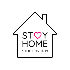 coronavirus prevention, maintaining social distance in piblic places. stay home.