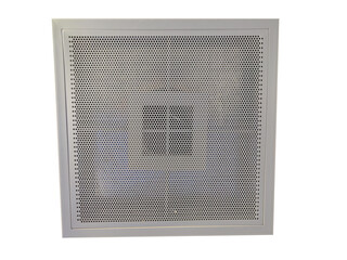 Air conditioning duct vent grille System on top of ceiling square shape.