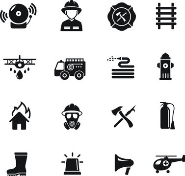 fire fighter icons