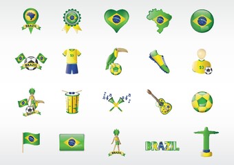 collection of brazil icons