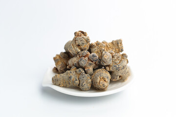 white background of pseudo-ginseng