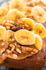 Baking banana bread