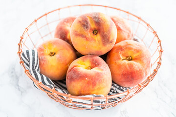 Organic peaches