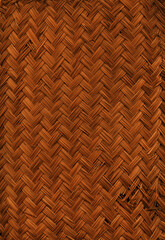 Woven bamboo mat texture background