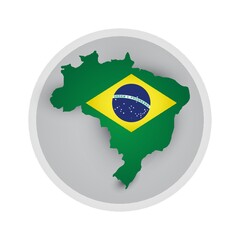 brazil flag map icon