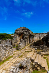 Fototapeta na wymiar Palenque, was a pre-Columbian Maya civilization of Mesoamerica. Known as Lakamha (Big Water). UNESCO World Heritage