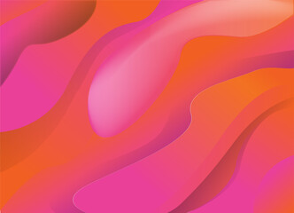 Abstract colorful design vector template composition of liquid form