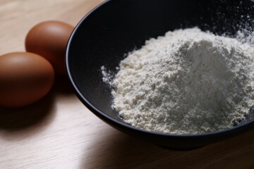 flour in a bowl