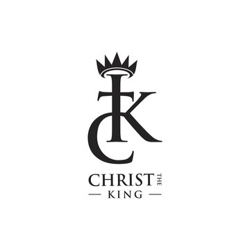 Letter CK  Crown of the Church Vector Logo Design