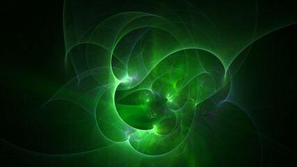 3D rendering abstract fractal light background