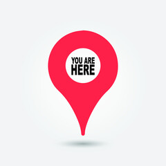 You Are Here Location Pointer Pin