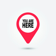You Are Here Location Pointer Pin