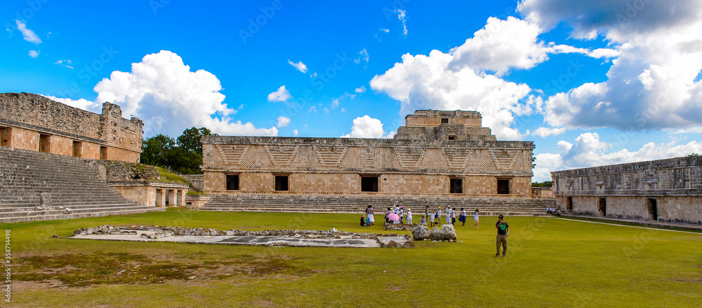 Poster the nunnery, uxmal, an ancient maya city of the classical period. one of the most important archaeol