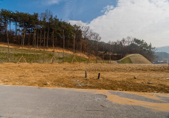 Landscape of construction site