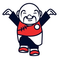 chinese man practicing martial arts