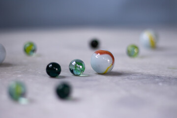 Spherical marble balls