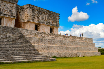 Governor's Palace, Uxmal, an ancient Maya city of the classical period. One of the most important archaeological sites of Maya culture. UNESCO World Heritage site