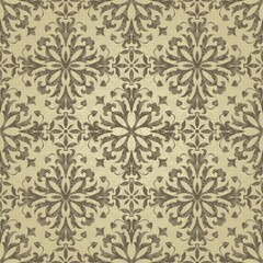 Seamless damask pattern. Vintage decorative elements. Hand drawn background. Islam, Arabic, Indian, ottoman motifs. Perfect for printing on fabric, ceramic tile or paper. Vector.