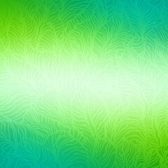 Tropical foliage print pattern on green ombre background.