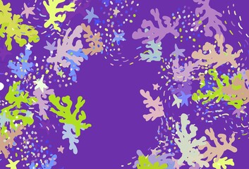 Obraz premium Light Multicolor vector texture with abstract forms.