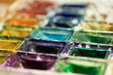 Picture of aquarelle paintbox