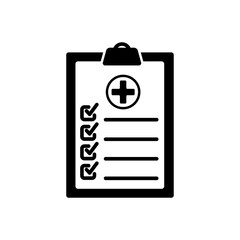 medical report - icon vector design template