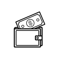 wallet icon vector design template