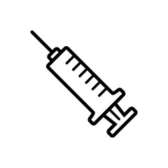 syringe - medical icon vector design template
