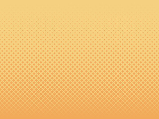 Geometric background yellow wafer. Seamless vector pattern.
