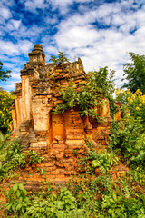 It's Shwe Indein Pagoda, a group of Buddhist pagodas in the village of Indein, near Ywama and Inlay Lake in Shan State, Burma