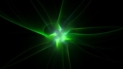 Obraz premium 3D rendering abstract fractal light background