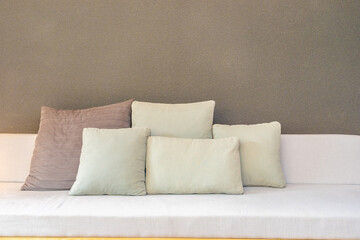 Pillow on sofa decoration interior