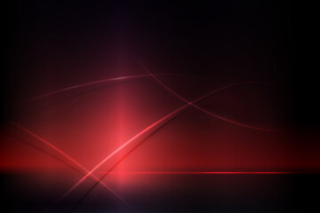 Dark red composition with a gradient, curved stripes with shadow