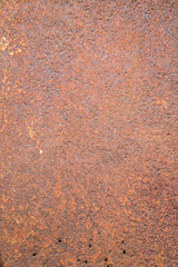 Full frame of rusted and textured metal