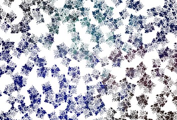 Light Blue, Red vector backdrop with memphis shapes.