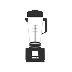 Electric blender for the kitchen, vector icon on a white background.