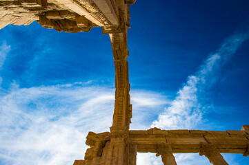 It's Archs of the Roman ruins of the Syrian town called Palmyra
