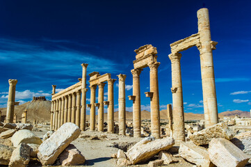 It's Landscape of the ruins of Palmyra, Syria