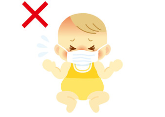 赤ちゃん02　×体調不良の状態　イエロー
