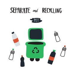 Separate waste  and recycling