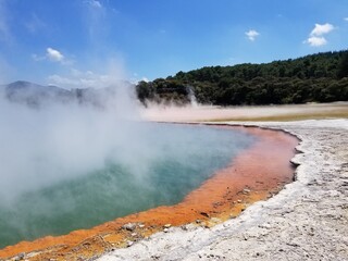 Champaign pool, Wai-O-Tapu, New Zealand