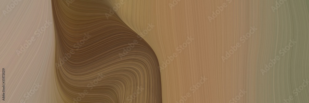 Aufkleber abstract artistic designed horizontal banner with pastel brown, old mauve and rosy brown colors. flu