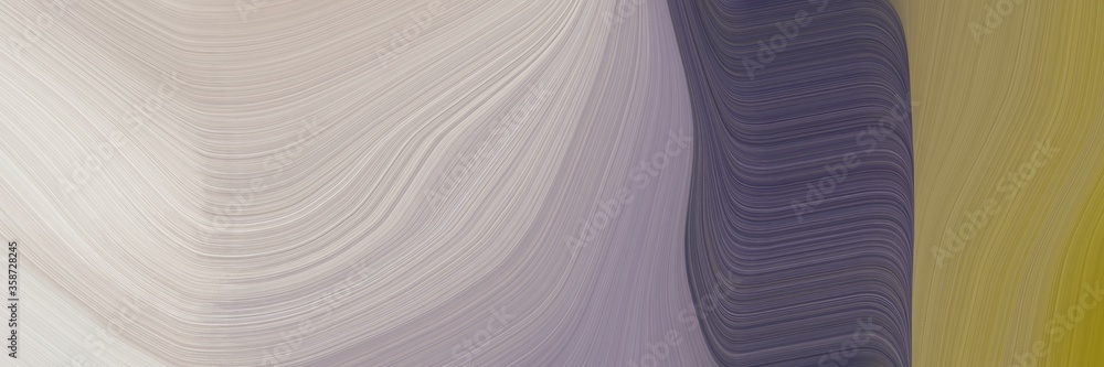 Aufkleber abstract surreal designed horizontal banner with ash gray, silver and dark slate gray colors. fluid 