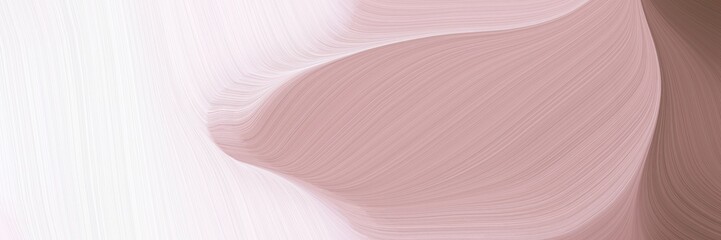 abstract modern designed horizontal header with thistle, silver and pastel brown colors. fluid curved lines with dynamic flowing waves and curves for poster or canvas