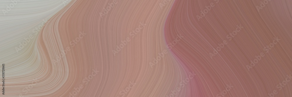 Poster abstract dynamic banner design with gray gray, ash gray and pastel brown colors. fluid curved flowin