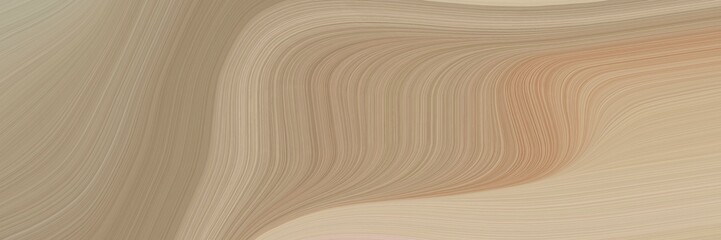 abstract modern designed horizontal header with rosy brown, tan and pastel brown colors. fluid curved flowing waves and curves for poster or canvas