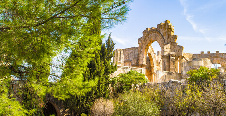 Fototapeta na wymiar It's Ruins of an ancient civilization of Syria.